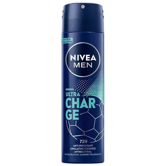 6x Nivea Ultra Charge Deospray Football Edition 150ml
