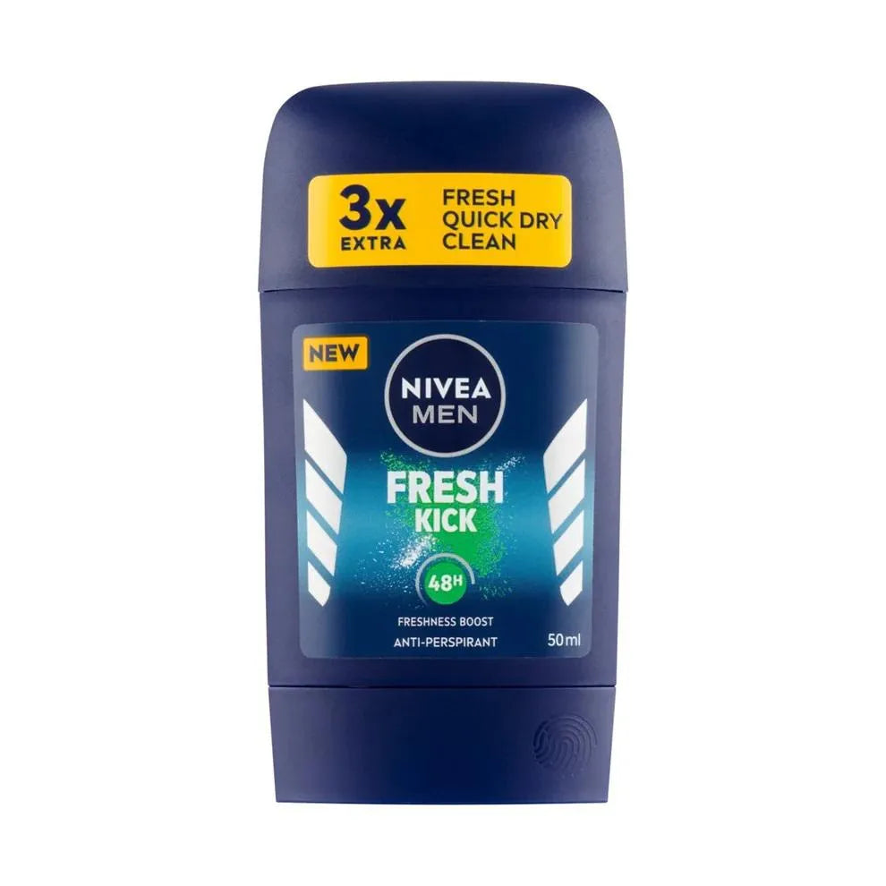 3x Nivea Fresh Kick Deostick 50ml
