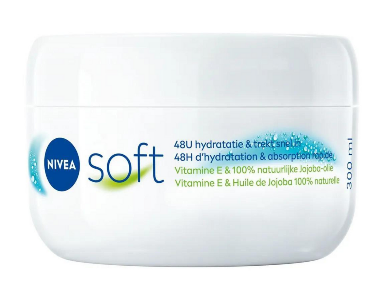 3x Nivea Soft Crème 300ml