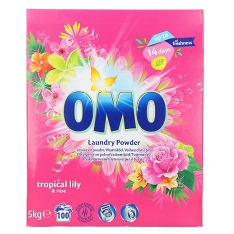 Omo Waspoeder Tropical Lily & Rose 5kg