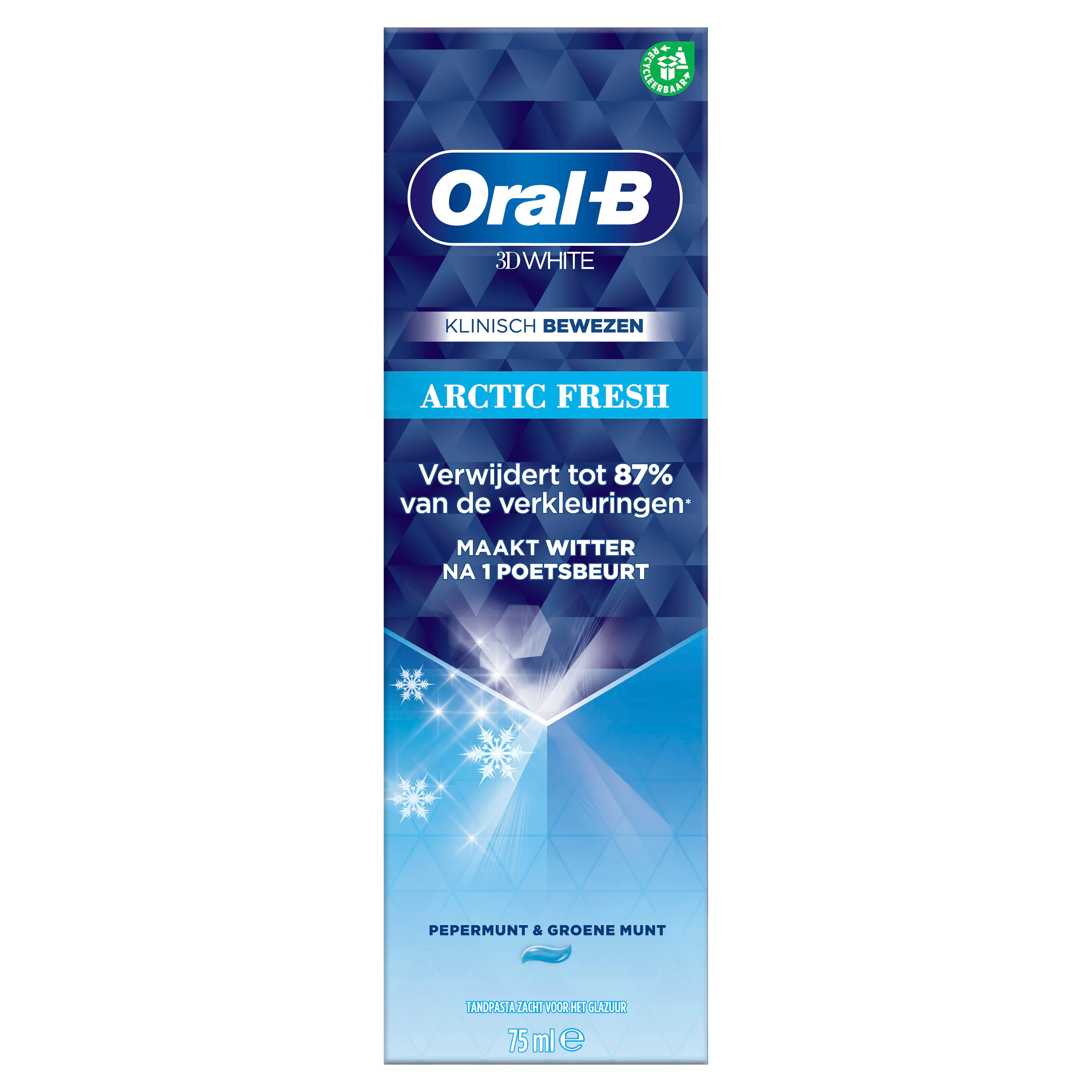 3x Oral-B 3D White Artic Fresh Tandpasta 75ml