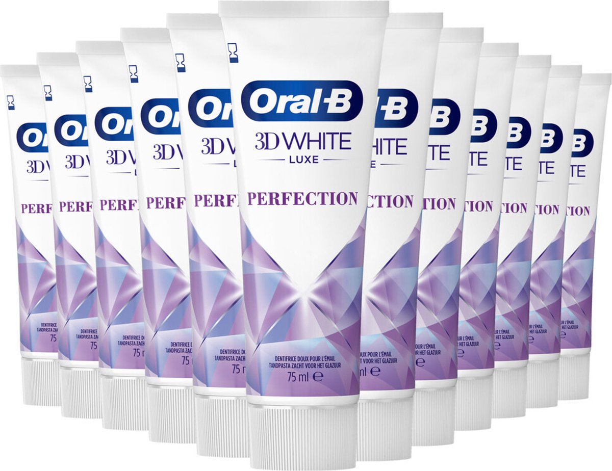 12x Oral-B 3D White Luxe Perfection Tandpasta 75ml