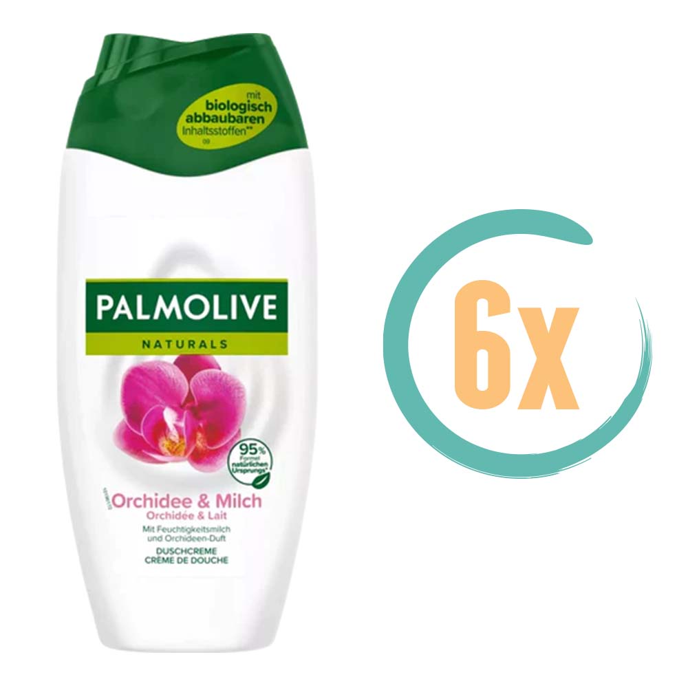 6x Palmolive Melk & Orchidee Douchecreme 250ml