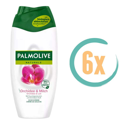 6x Palmolive Melk & Orchidee Douchecreme 250ml