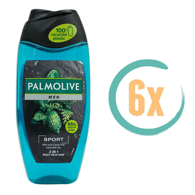 6x Palmolive Men Sport Douchegel 250ml, VoordeligInslaan.nl