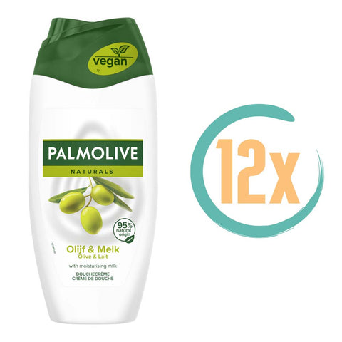 12x Palmolive Olijf & Melk Douchecreme 250ml