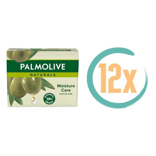 12x Palmolive Olive & Milk Zeep 90gr, VoordeligInslaan.nl