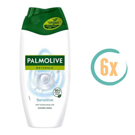 6x Palmolive Naturals Sensitive Douchecrème 250ml