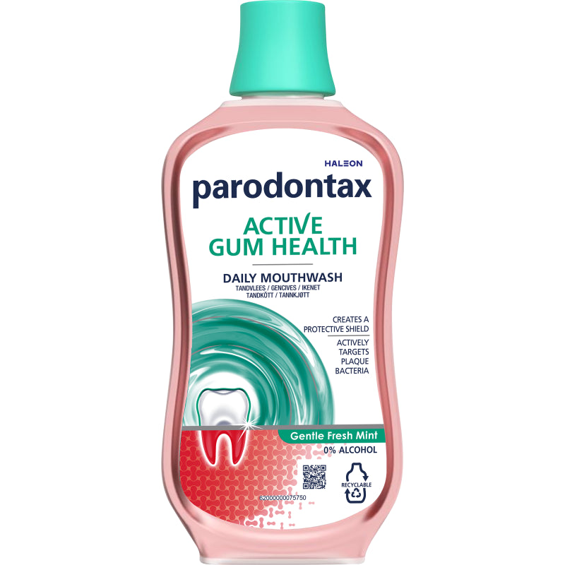 3x Parodontax Active Gum Health Fresh Mint Mondwater 500ml