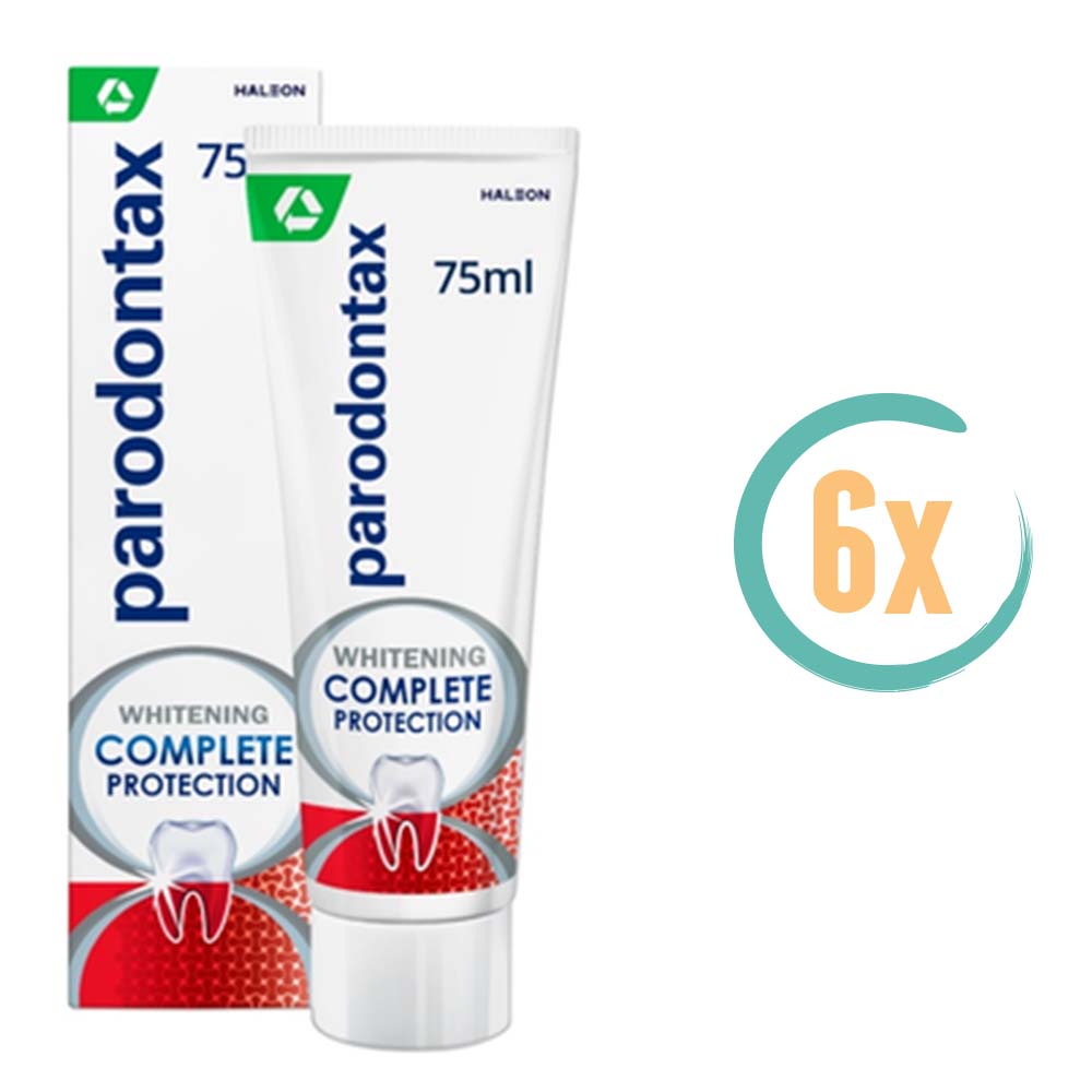 6x Parodontax Complete Protection Whitening Tandpasta 75ml