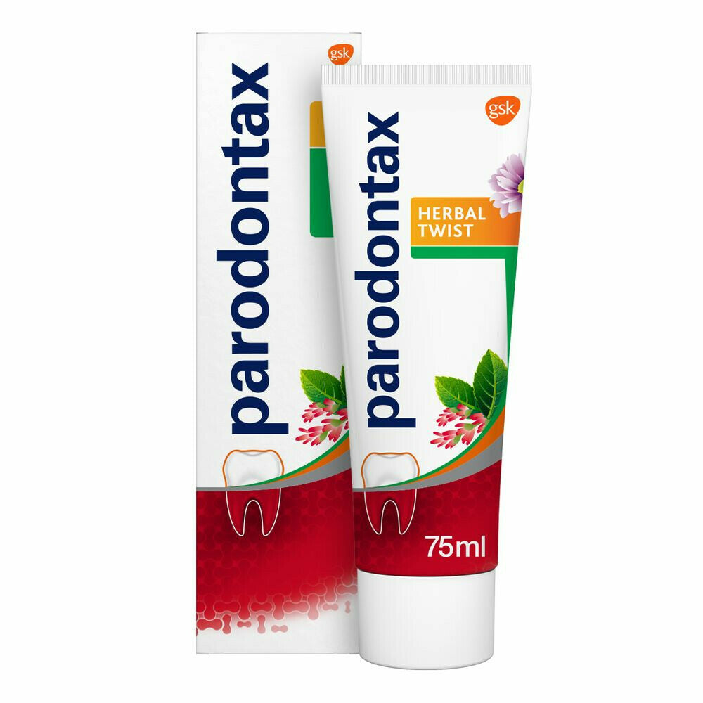 4x Parodontax Herbal Twist Tandpasta 75ml, VoordeligInslaan.nl