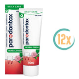 12x Parodontax Tandpasta Herbal Fresh Daily Care 75ml