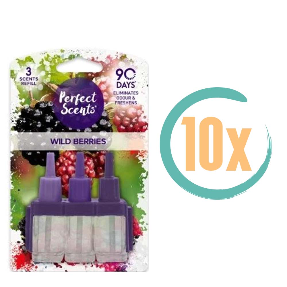 10x Perfect Scents 3Volution Navulling Wild Berries 20ml, VoordeligInslaan.nl