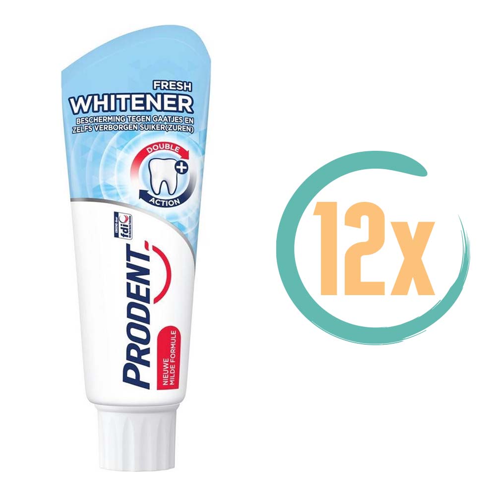 12x Prodent Fresh Whitener Tandpasta 75ml