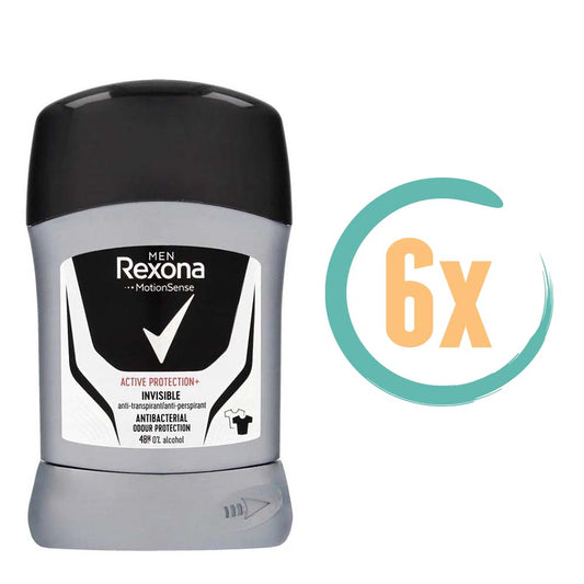 6x Rexona Active Protection Invisible Deostick 50ml