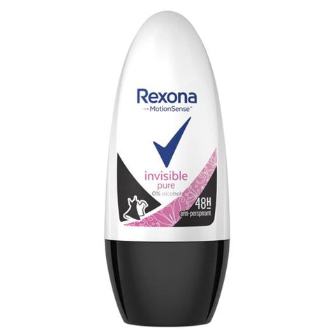 6x Rexona Invisible Pure Deoroller 50ml