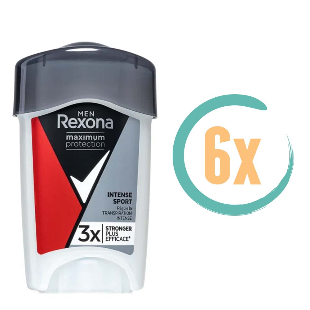 6x Rexona Maximum Protection Intens Sport Deostick 45ml, VoordeligInslaan.nl