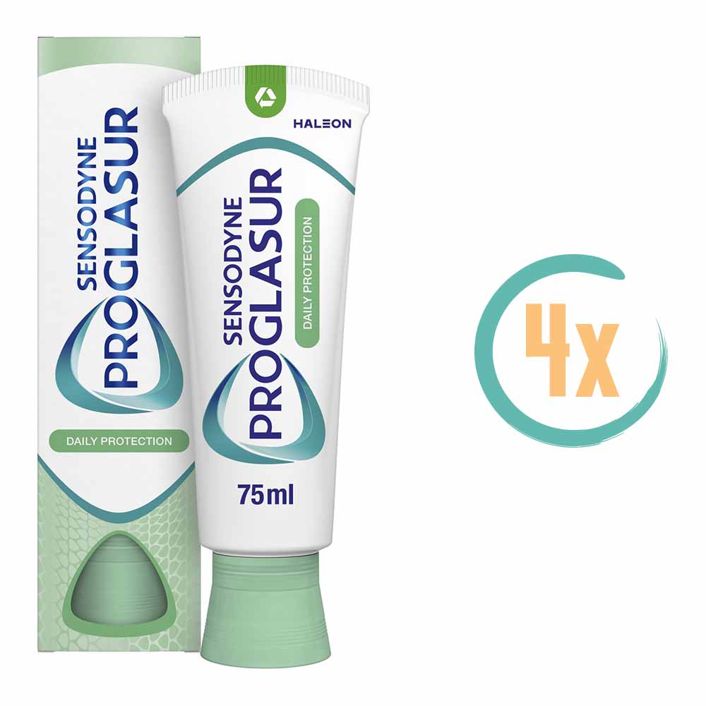 4x Sensodyne Proglasur Daily Protection Tandpasta 75ml