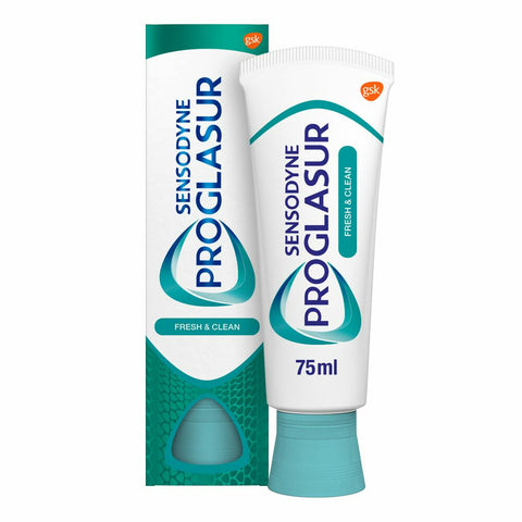 3x Sensodyne Tandpasta Proglasur Fresh & Clean 75ml