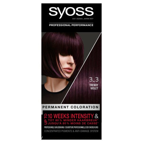 3x Syoss Haarverf 3_3 Trendy Violet