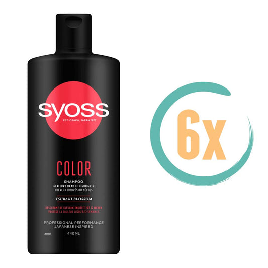 6x Syoss Color Shampoo 440ml, VoordeligInslaan.nl