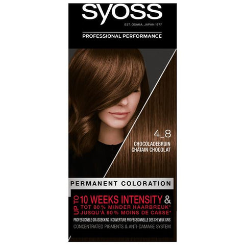 3x Syoss Haarverf 4_8 Chocoladebruin