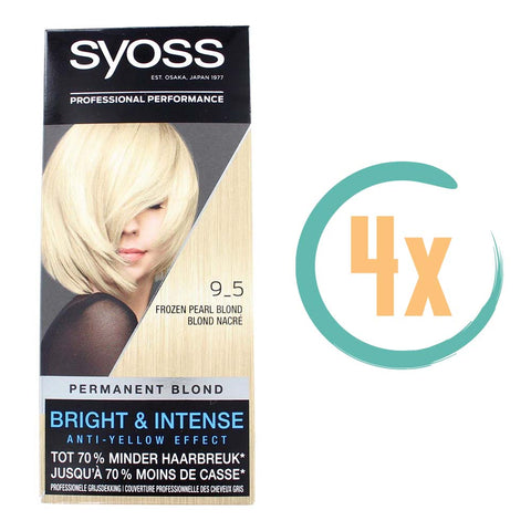 4x Syoss Haarverf 9_5 Frozen Pearl Blond