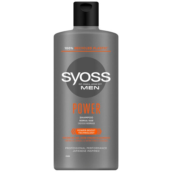 6x Syoss Men Power Shampoo 440ml, VoordeligInslaan.nl