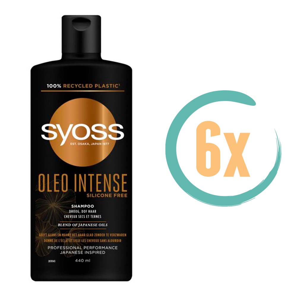 6x Syoss Oleo Intense Shampoo 440ml