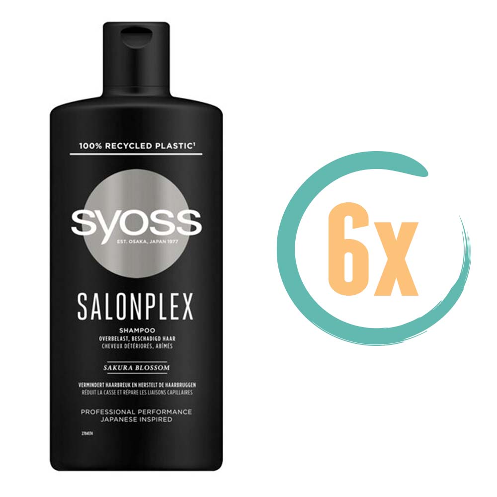 6x Syoss Salonplex Shampoo 440ml