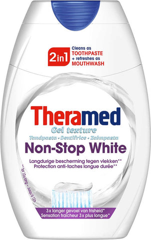 12x Theramed Tandpasta 2in1 Non-Stop White 75ml