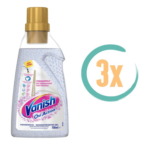 3x Vanish Oxi Action Whitening Booster Gel 750ml