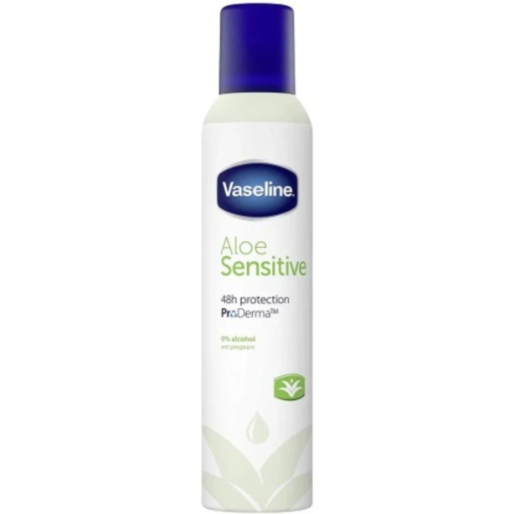 6x Vaseline Aloe Sensitive Deospray 250ml, VoordeligInslaan.nl