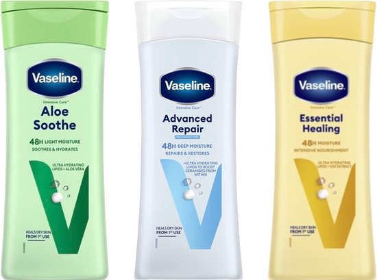 Vaseline Bodylotion 3-Delig Voordeelpakket 200ml