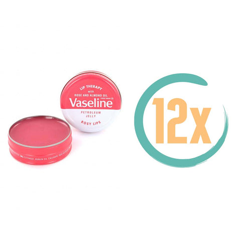 12x Vaseline Lipcare Rosy Lips 20gr