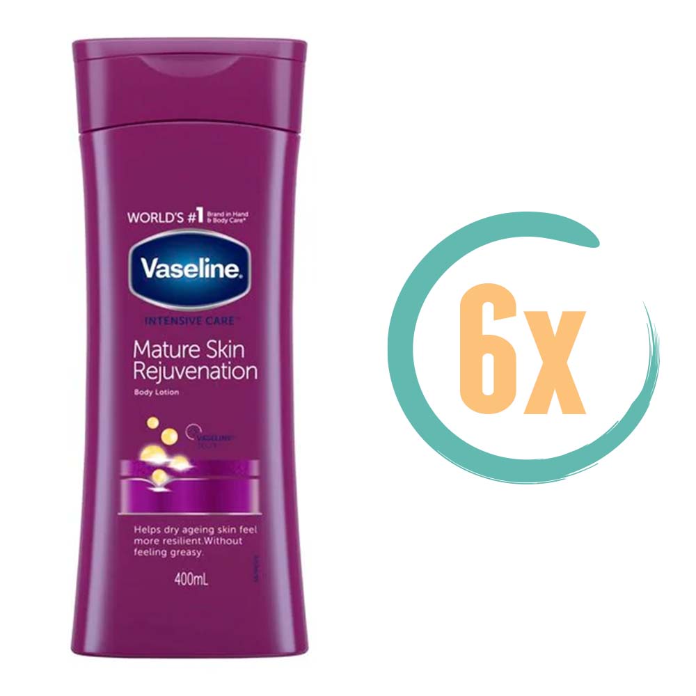 6x Vaseline Mature Skin Bodylotion 400ml