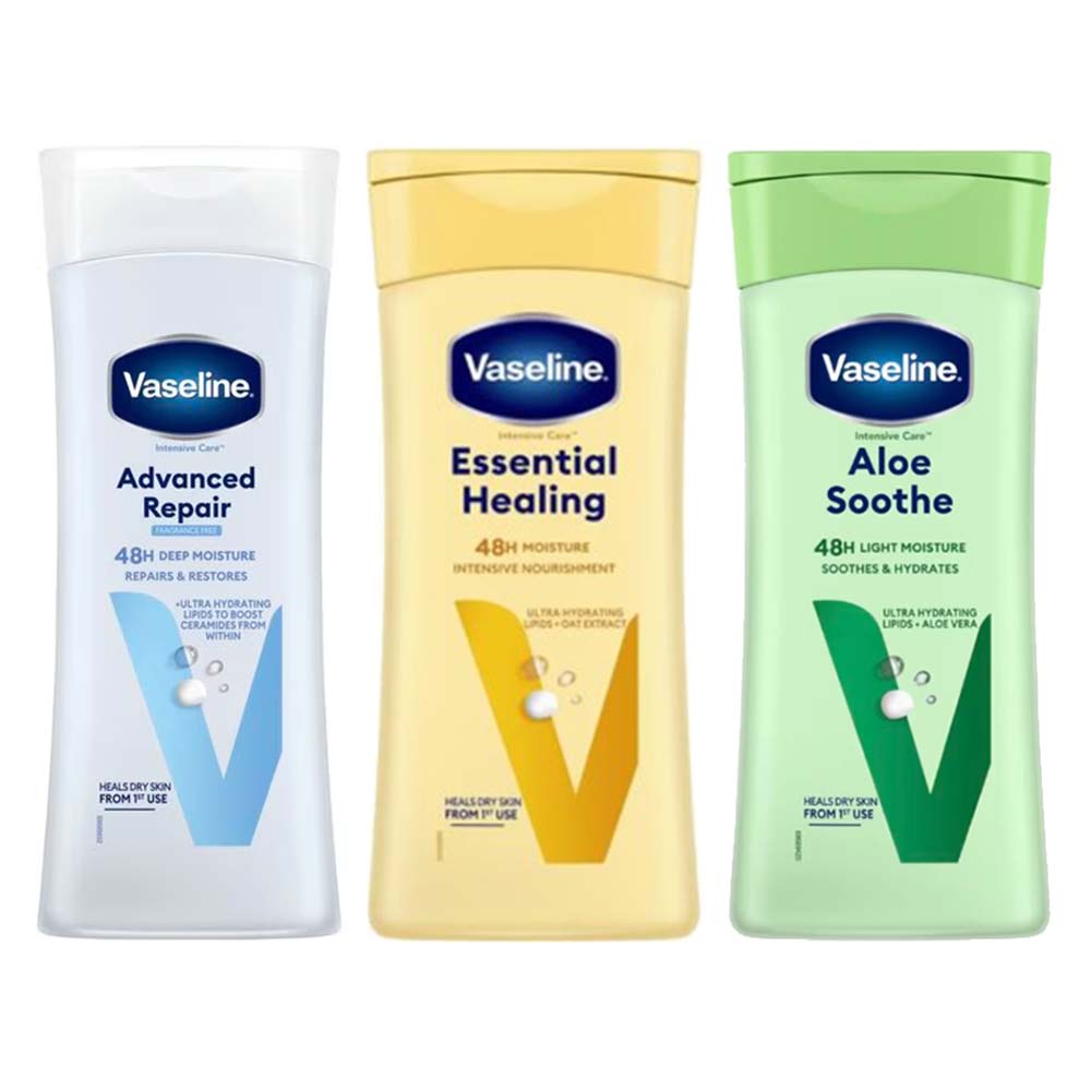Vaseline Bodylotion 3-Delig Voordeelpakket 200ml