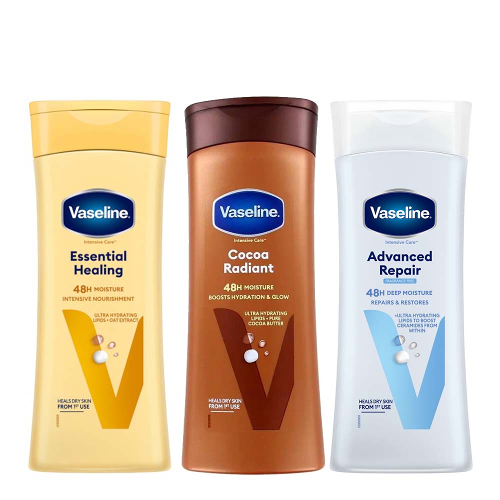 Vaseline Bodylotion 3-Delig Voordeelpakket 400ml