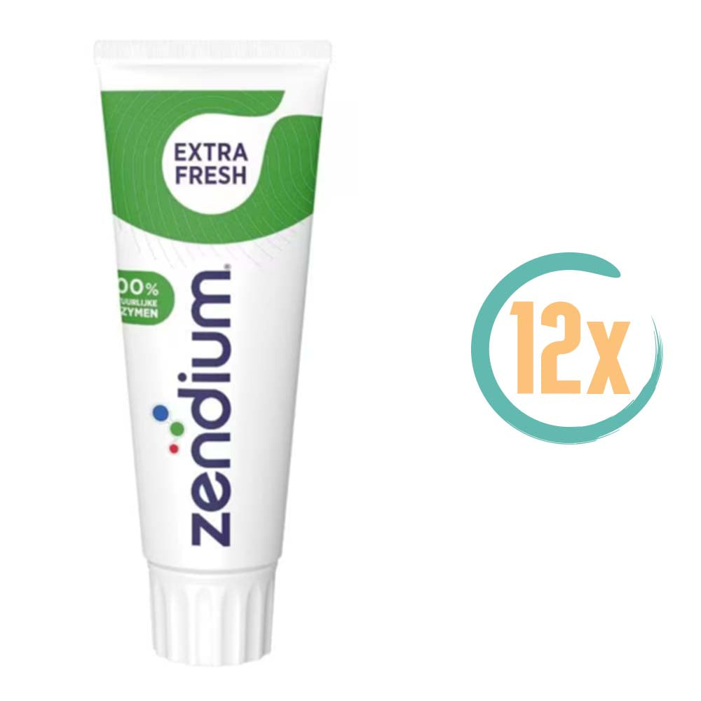 12x Zendium Extra Fresh Tandpasta 75ml