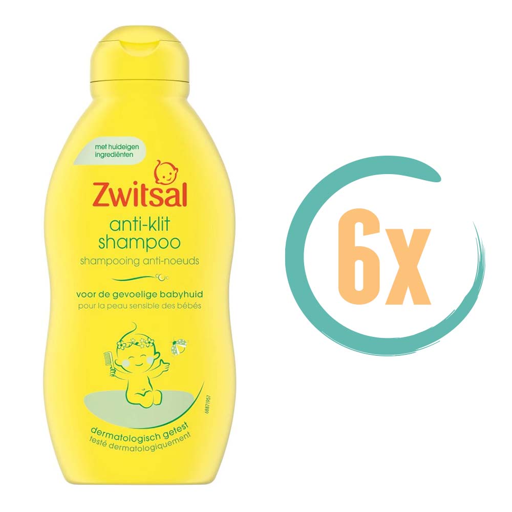6x Zwitsal Anti Klit Shampoo 200ml