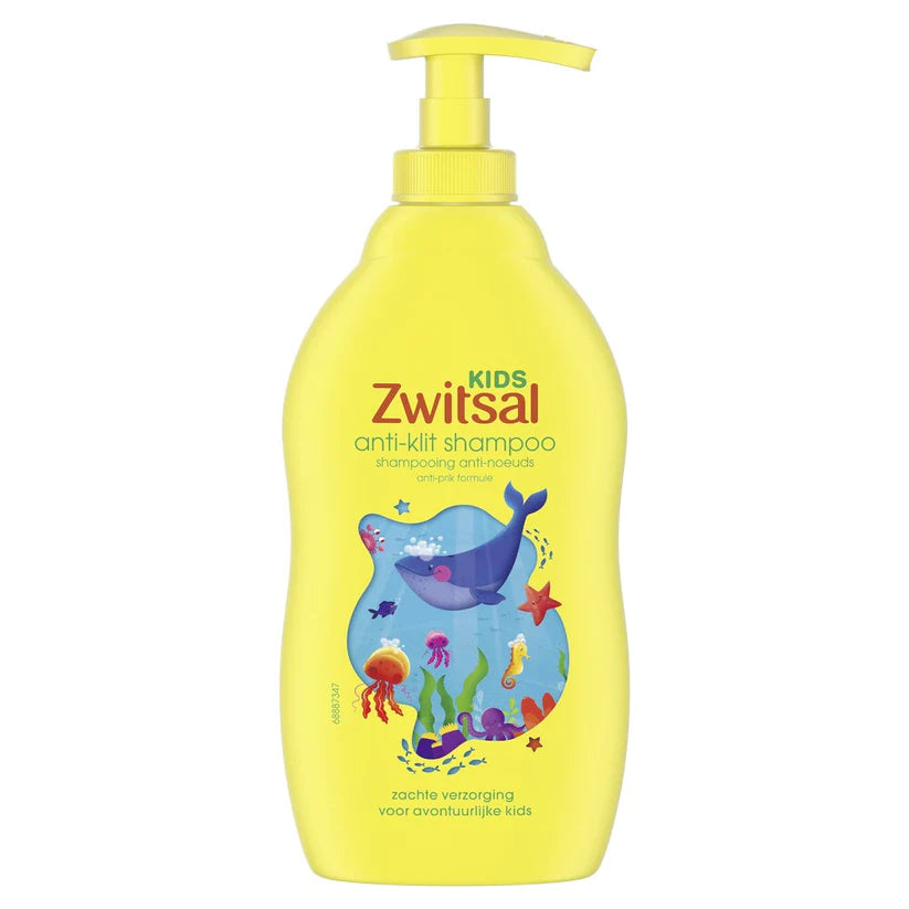 6x Zwitsal Kids Anti Klit Shampoo 400ml