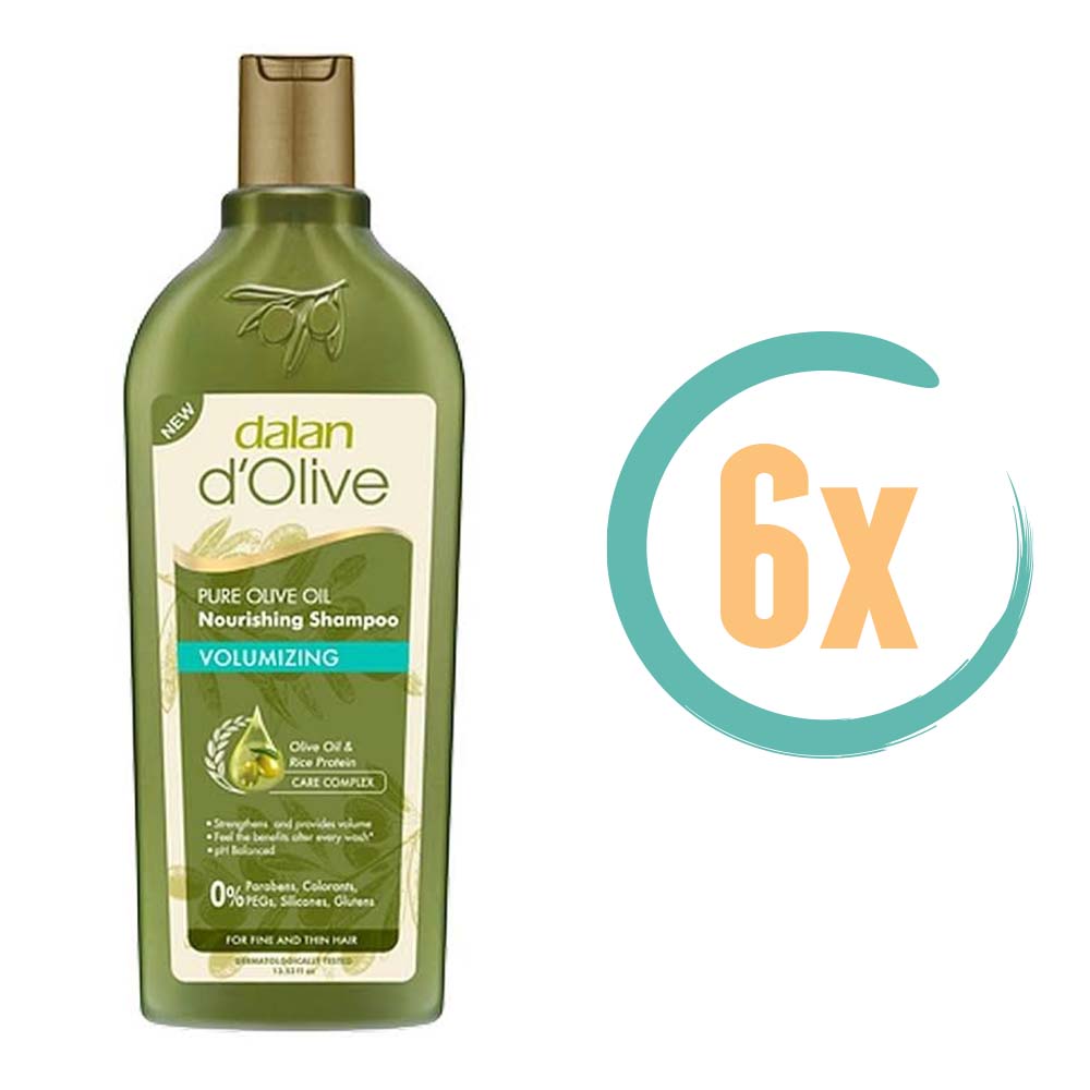 6x Dalan d'Olive Volumizing Shampoo 400ml