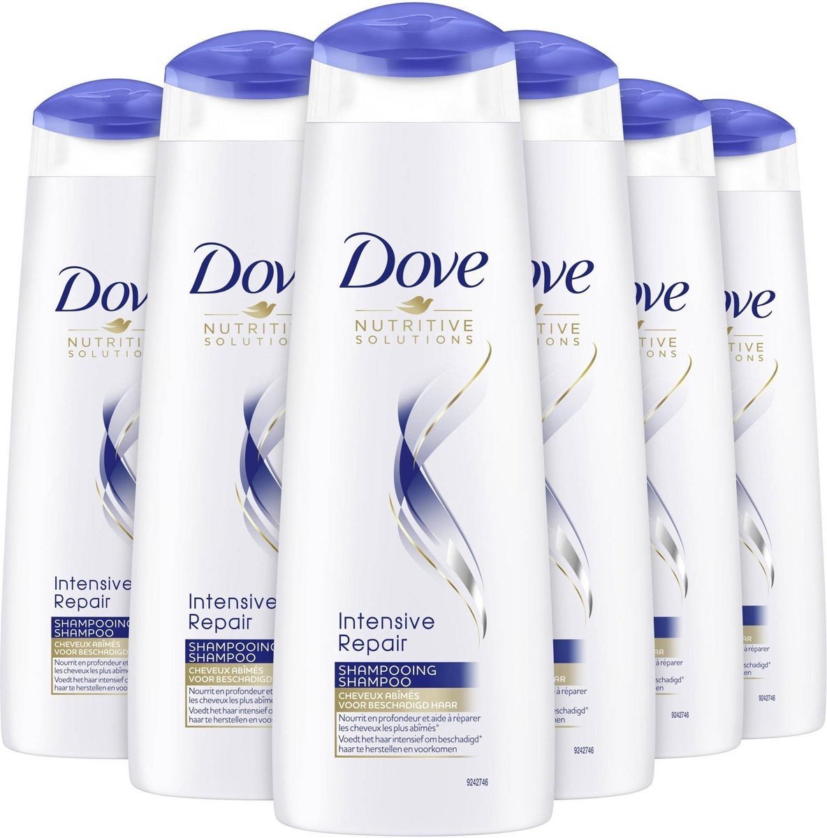 6x Dove Intensive Repair Shampoo 250ml, VoordeligInslaan.nl