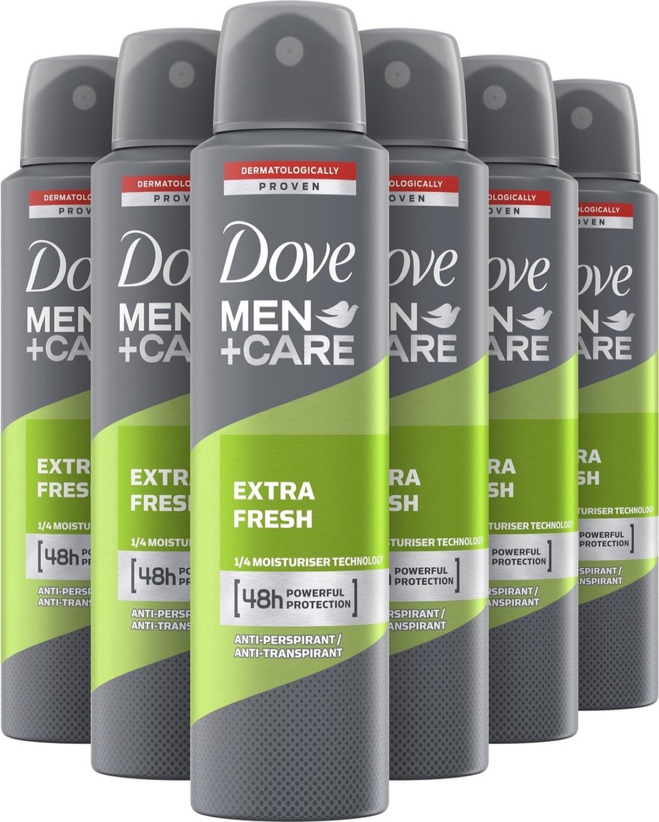 6x Dove Extra Fresh Deospray 150ml, VoordeligInslaan.nl