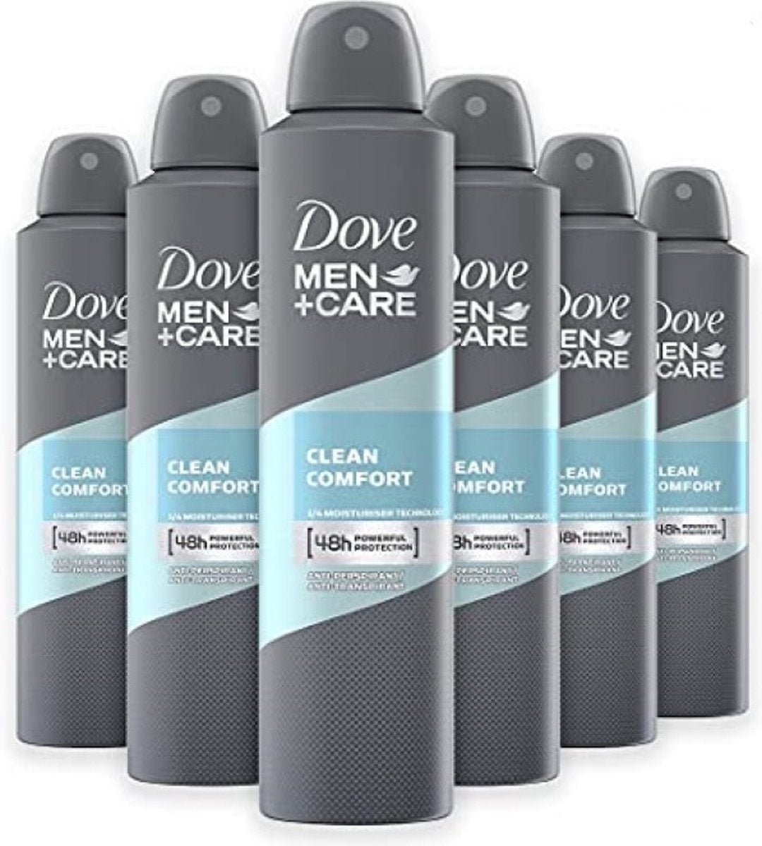6x Dove Men Clean Comfort Deospray 150ml