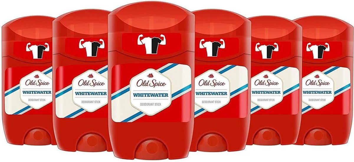 6x Old Spice Whitewater Deostick 50ml