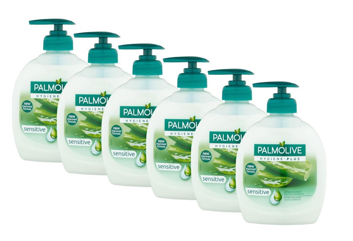 6x Palmolive Hygiene Plus Sensitive Handzeep 300ml, VoordeligInslaan.nl