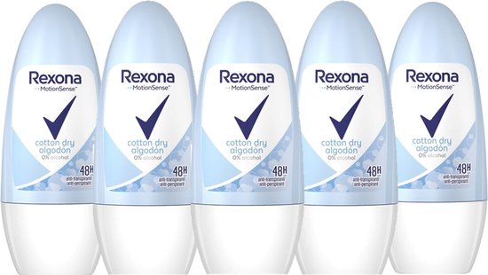 6x Rexona Cotton Dry Deoroller 50ml