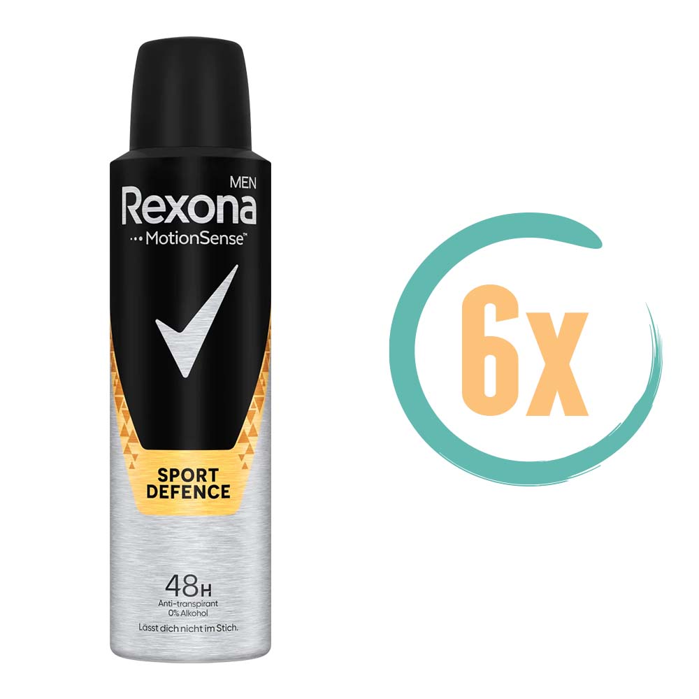 6x Rexona Sport Defence Deospray 150ml