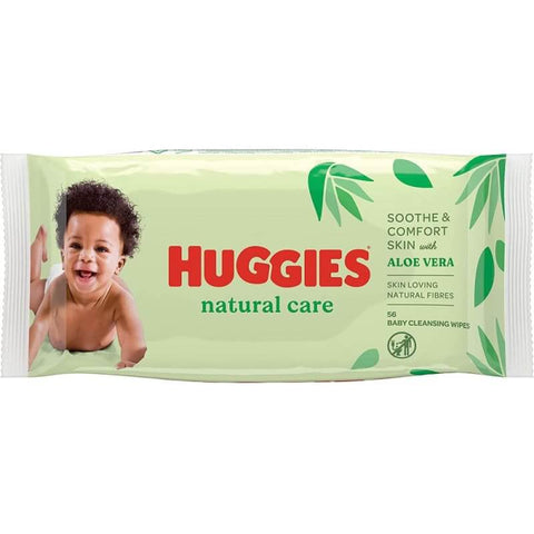 10x Huggies Natural Care Billendoekjes 56 doekjes - Baby en